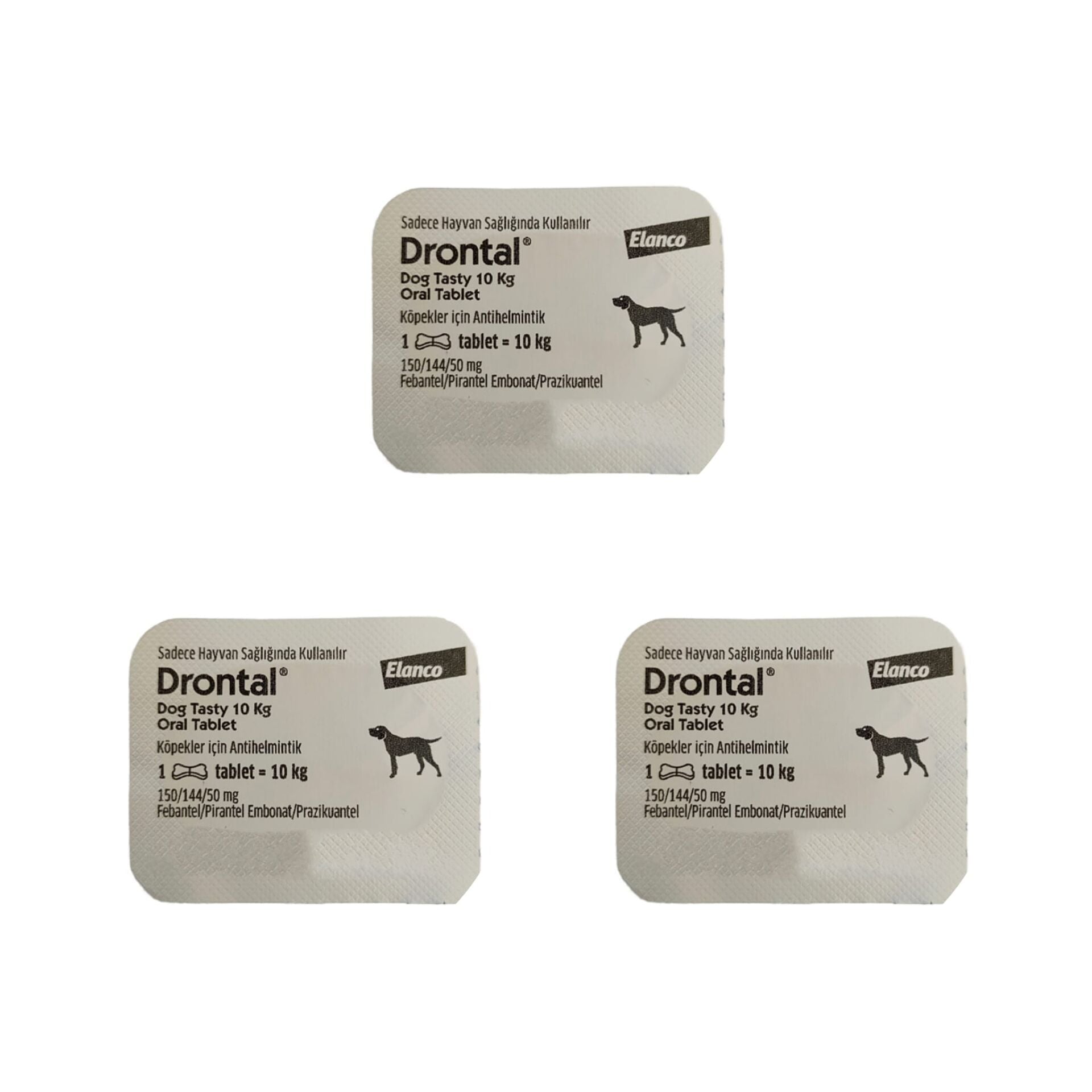 Drontal Köpek İç Parazit Tableti 3 Tablet (SKT:04.2027)