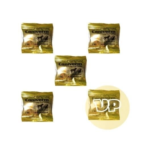 Caniverm 175 Mg İç Parazit Tableti 5 Adet  SKT:11.2026