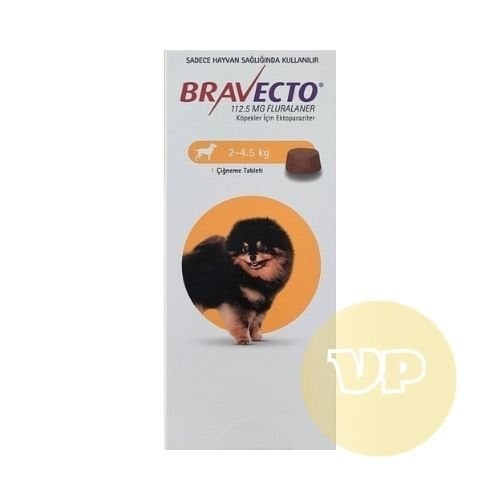 Bravecto Köpek  2-4.5 kg için Dış Parazit Tableti SKT 01.2027