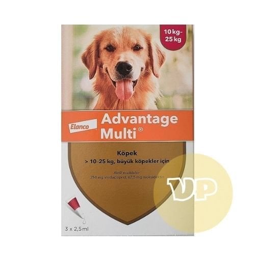 Advantage Multi Köpek 10-25 Kg İçin İç Dış Parazit  ( SKT: 07.2027 )