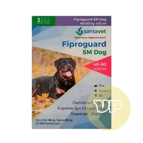 Fiproguard Köpek 40-60kg Damla (3 Pipet) SKT:2027