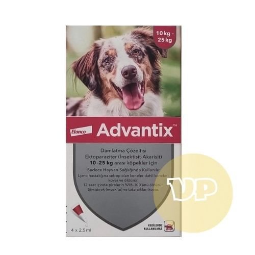 Elanco Advantix Köpek 10-25 Kg İçin Damla (4 Pipet) SKT:01.2027