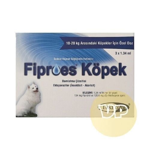 5 KUTU Fiproes Köpek 10-20 Kg 1.34 ml (3 Pipet) SKT:05.2027