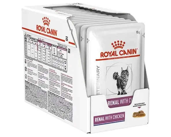 Royal Canin Renal Tavuklu Yaş Kedi Maması 12x85 Gr (SKT:11.2027)