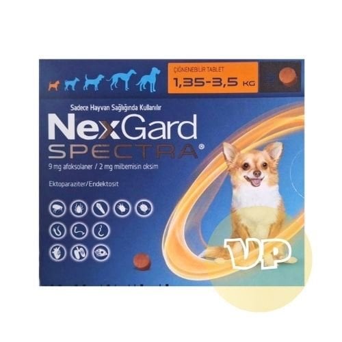 Nexgard Spectra 1.35 - 3.5 Kg- 3 Tablet (SKT:31.10.2026) LÜTFEN AÇIKLAMAYI OKUYUNUZ!