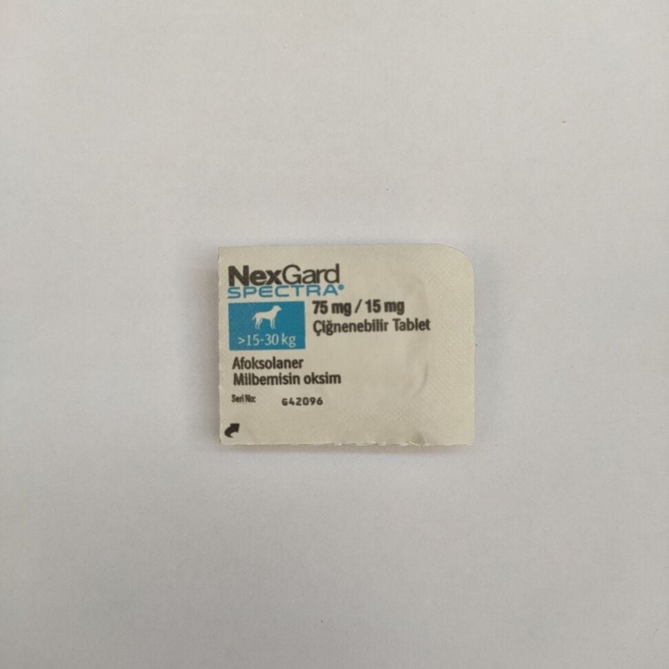 TEK  TABLET  Nexgard Spectra  15 - 30 Kg   SKT:08.2026