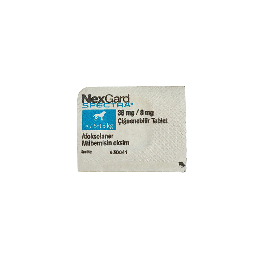 TEK  TABLET  Nexgard Spectra  7.5 - 15 Kg SKT:09.2027 LÜTFEN AÇIKLAMAYI OKUYUNUZ!
