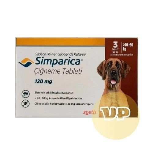 Zoetis Simparica Köpek 40-60 Kg İçin (3 Tablet) skt:2027