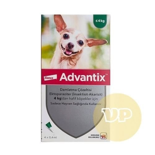Elanco Advantix Köpek < 4 Kg İçin Damla 0.4ml (4 Pipet) SKT 10.2027