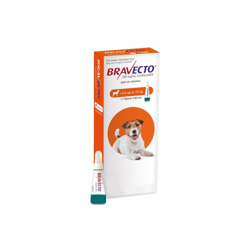 Bravecto Spot-On Köpek DAMLA  4.5-10 Kg  1 Pipet ( SKT :07.2027 )