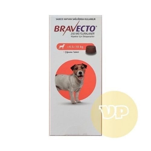 Bravecto 4.5-10 Kg Arası Köpekler İçin Dış Parazit Tableti (1 Tablet) SKT * 11.2026