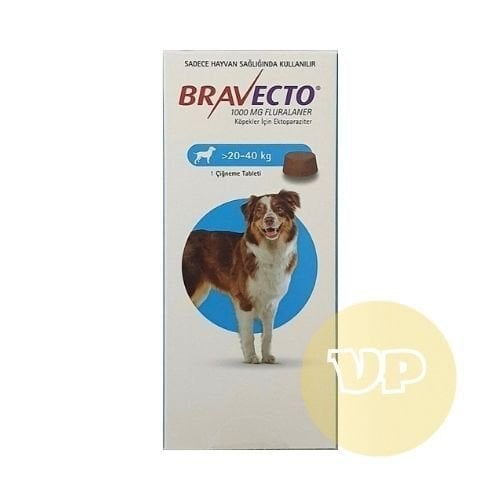 Bravecto 20-40 Kg Arası Köpekler İçin Dış Parazit Tableti SKT:*30.12.2026