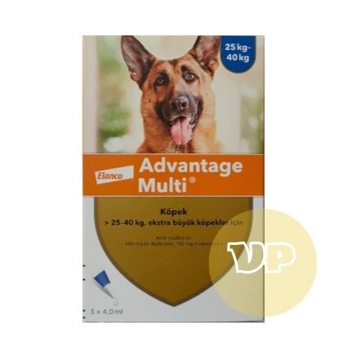 Advantage Multi Köpek. 25-40 Kg İçin 3 pipet SKT:* 12.2026