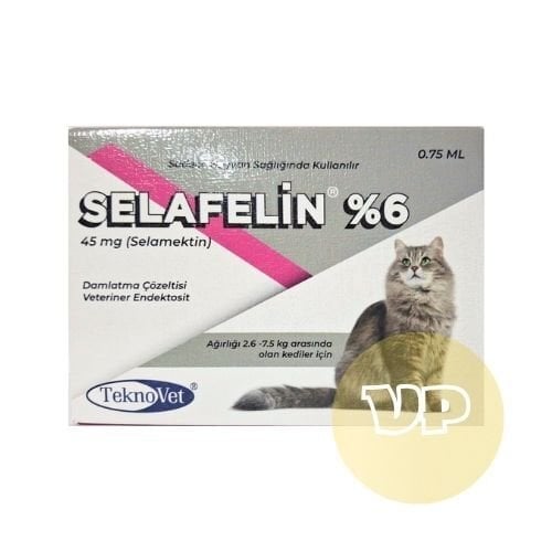Selafelin 45 Mg Damlatma Çözeltisi  2.6-7.5 Kg Kediler için  ( 3 Pipet içerir) SKT 2028