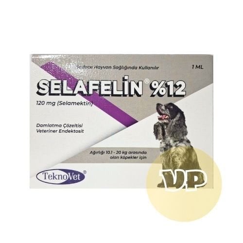 Selafelin 120 Mg Damlatma Çözeltisi 10.1-20 Kg Köpekler için ( 3pipet içerir ) SKT:2027