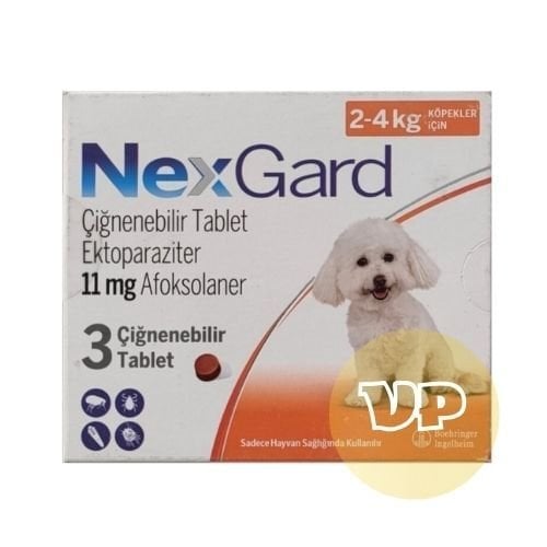 Nexgard Köpek 2-4 kg İçin (1 Kutu 3 Tablet İçerir)  SKT:01.2027