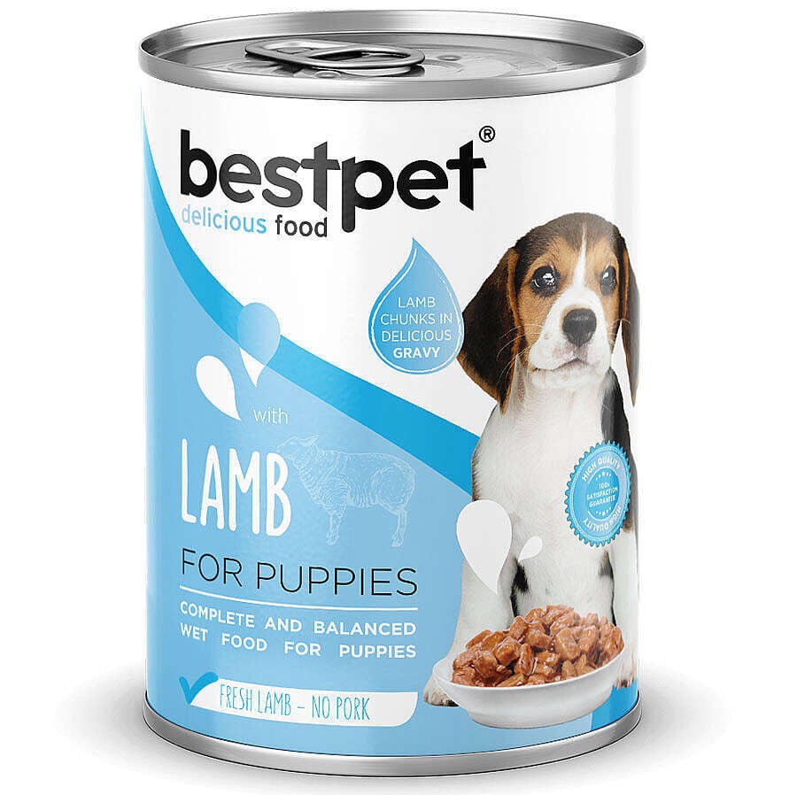 Bestpet Puppy Kuzu Parça Etli Jöleli Yavru Köpek Konservesi 400 Gr X  24 Adet