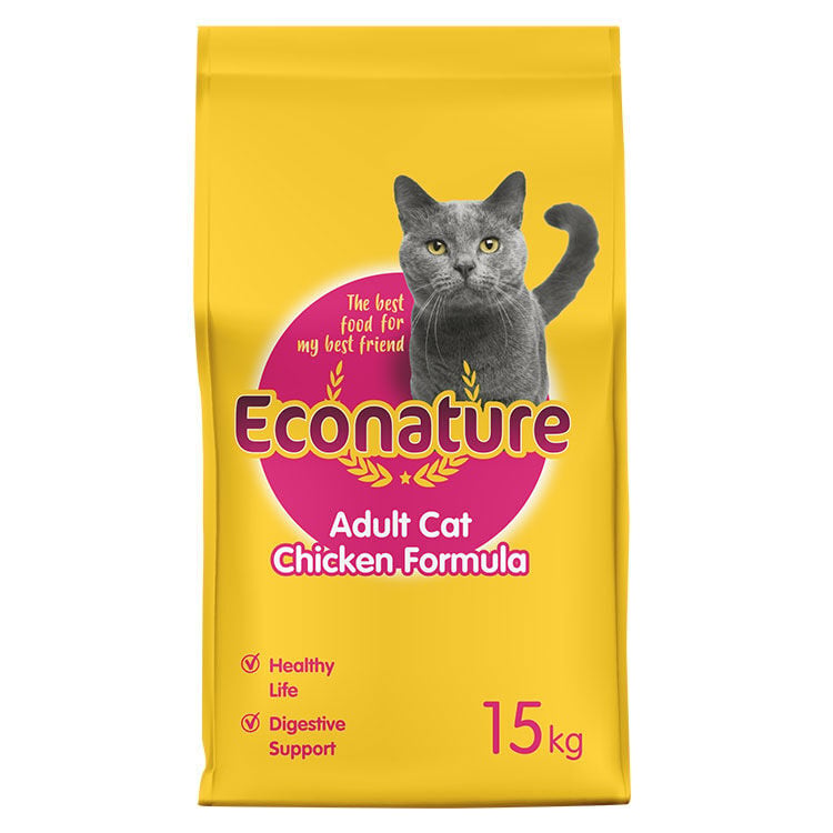 Econature Tavuklu Yetişkin Kedi Maması 15 Kg