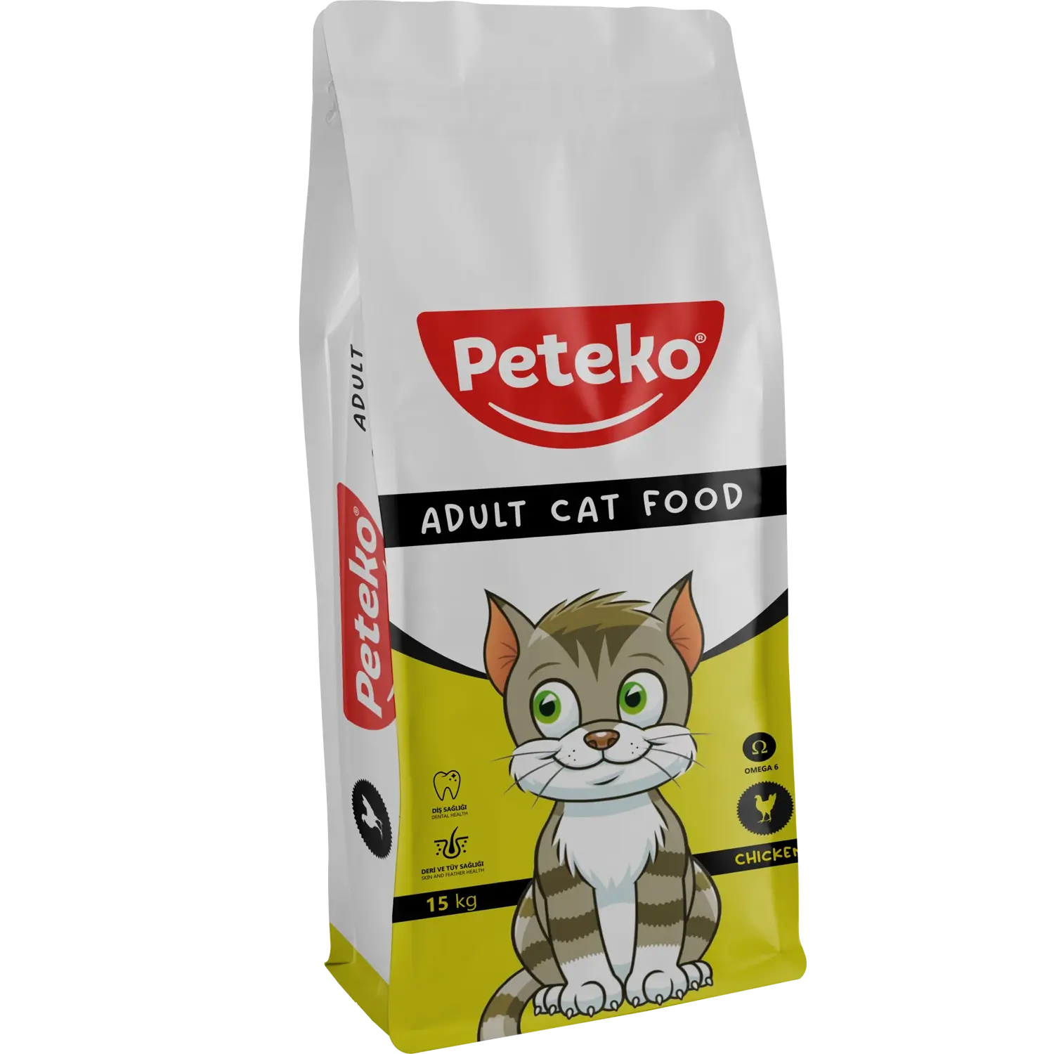Peteko Tavuklu Yetişkin Kedi Maması 15 Kg ( SKT:08.2027 )