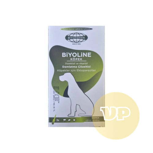 Biyoline 40-60 Kg Köpekler İçin Damlatma Çözeltisi 3 Pipet (SKT:2028)