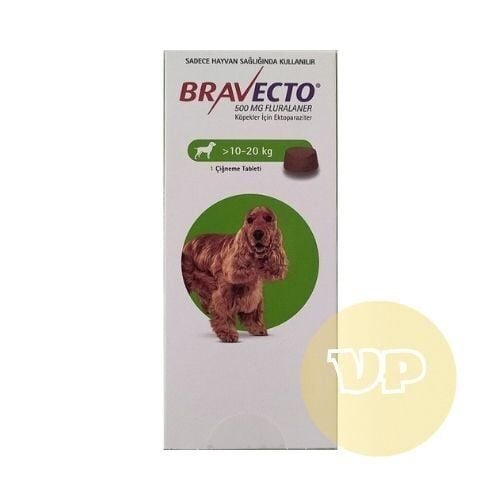 Bravecto 10–20 Kg Köpek İçin Pire ve Kene İlacı (3 Ay Etkili)  SKT: 30.09.2026