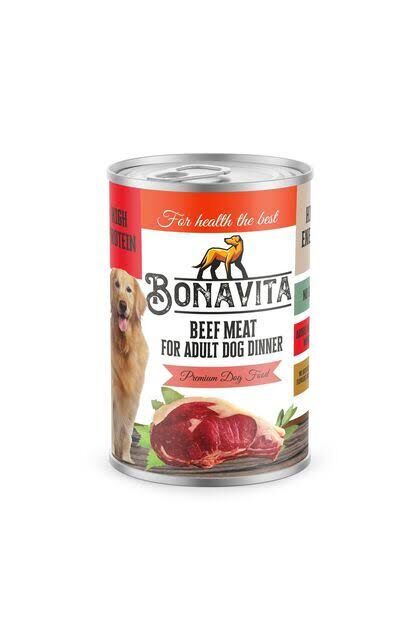 Bonavita Sığır Etli Yetişkin Köpek Maması 400 gr 12 Adet (SKT:2029)